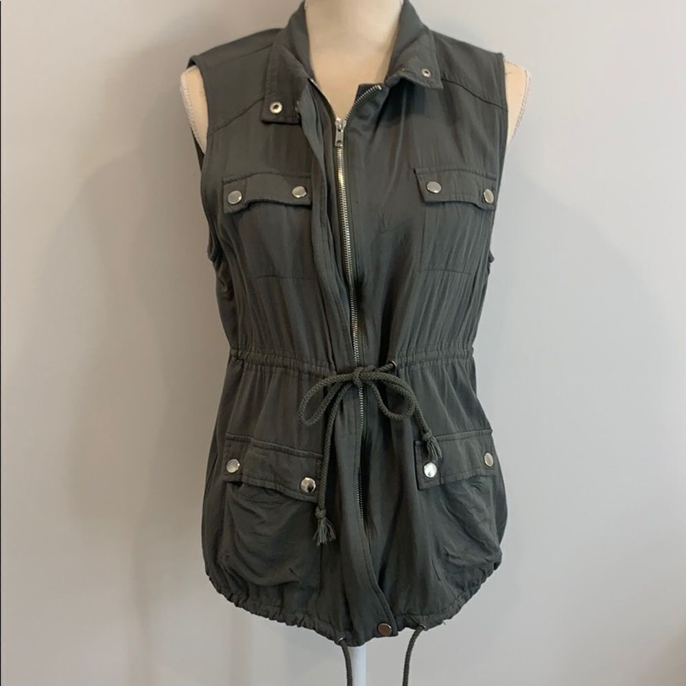 Womens Casual Military Vest
